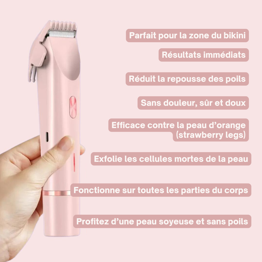 GlamGlide : Rasoir Corporel 2-en-1 pour Femmes