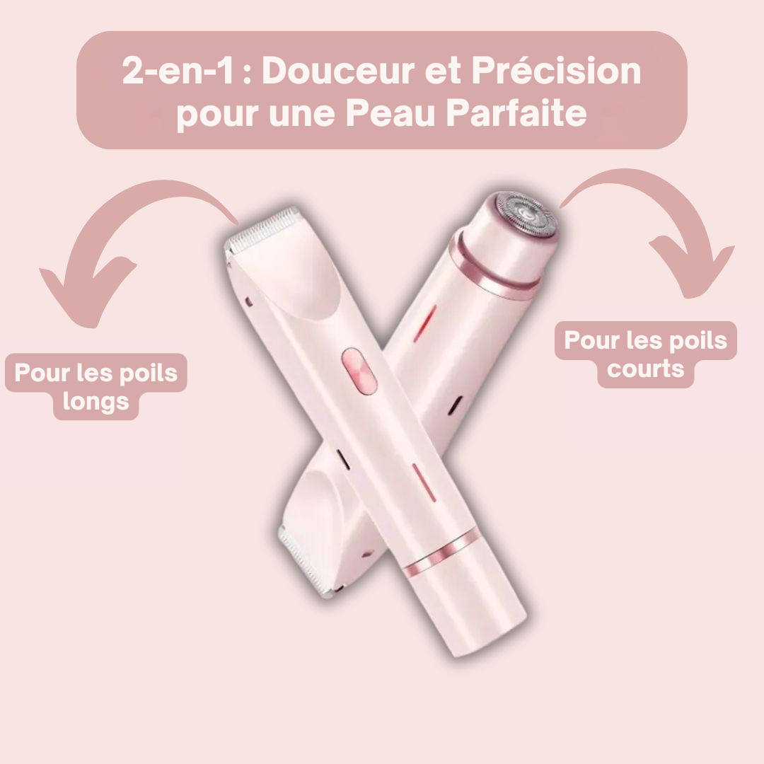 GlamGlide : Rasoir Corporel 2-en-1 pour Femmes
