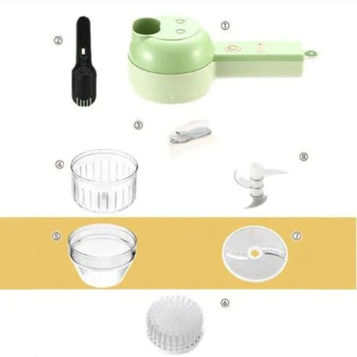 Hachoir multifonction innovant 4 en 1 pour une cuisine simplifiée