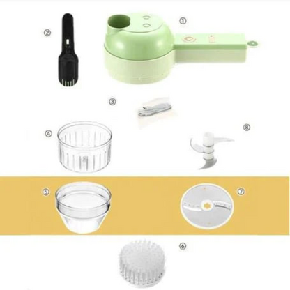 Hachoir multifonction innovant 4 en 1 pour une cuisine simplifiée