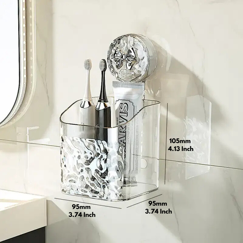 Étagère murale innovante sans perçage, idéale pour optimiser votre salle de bain !