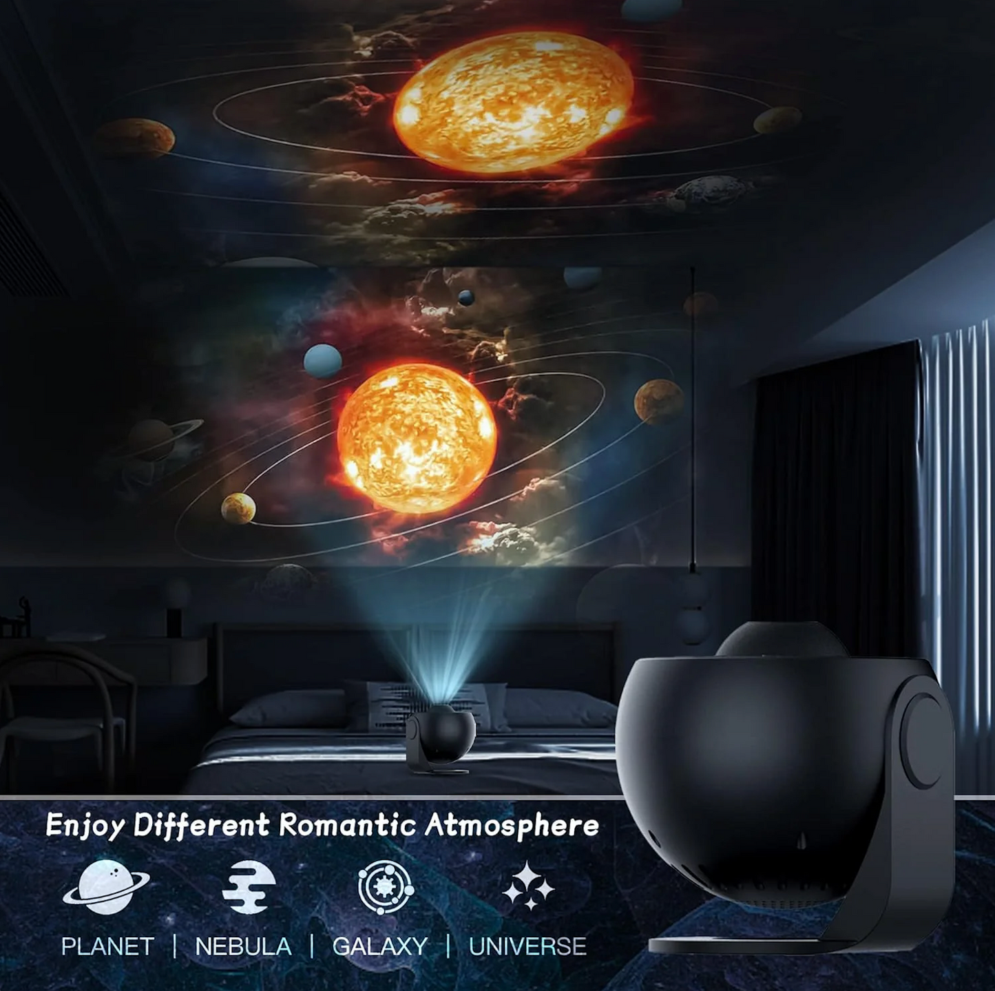 Projecteur d'Étoiles Kadopia : Transformez votre espace en un ciel étoilé enchanteur