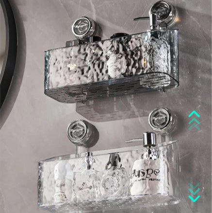 Étagère murale innovante sans perçage, idéale pour optimiser votre salle de bain !