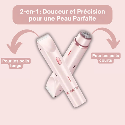 GlamGlide : Rasoir Corporel 2-en-1 pour Femmes