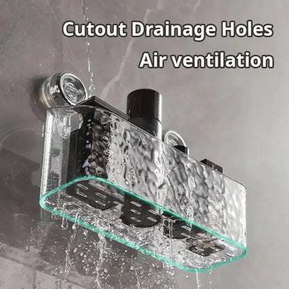 Étagère murale innovante sans perçage, idéale pour optimiser votre salle de bain !